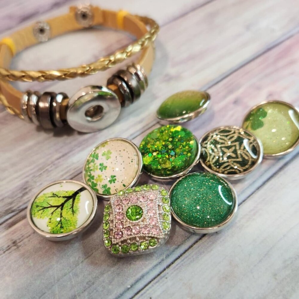 Gold Snap Bracelet Combo